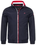 Geographical Norway Steppjacke Übergangsjacke Herbstjacke Jacke Windbreaker Blouson Stehkragen Dunkelblau