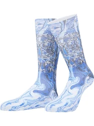 CARLO COLUCCI Socken Derdouri Hellblau/Gelb/Blau