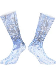 CARLO COLUCCI Socken Derdouri Hellblau/Gelb/Blau