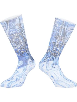 CARLO COLUCCI Socken Derdouri Hellblau/Gelb/Blau