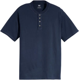 Levi's Rundhalsshirt SS 4 BUTTON HENLEY mit Knopfleiste