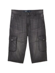 TOM TAILOR Relax-fit Jeans Morris Overknee Shorts Dunkelgrau/Khaki/Grau/Schwarz/Dunkelblau
