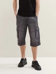 TOM TAILOR Relax-fit Jeans Morris Overknee Shorts Dunkelgrau/Khaki/Grau/Schwarz/Dunkelblau