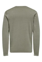 ONLY & SONS Strickpullover Garson 12 Wash Crew Knit graumeliert