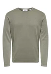 ONLY & SONS Strickpullover Garson 12 Wash Crew Knit graumeliert