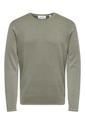 ONLY & SONS Strickpullover Garson 12 Wash Crew Knit graumeliert