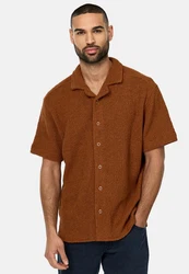 Indicode Langarmhemd INRaney Braun/Orange/Rot/Beige