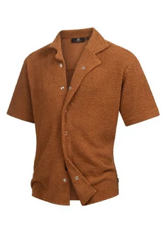 Indicode Langarmhemd INRaney Braun/Orange/Rot/Beige Indicode Langarmhemd INRaney Braun/Orange/Rot/Beige