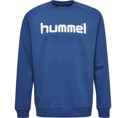 hummel Sweatshirt Logoprint Sport Sweatshirt Pullover mit Raglanärmel (7250) Blau (7250)