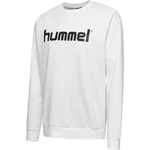 hummel Sweatshirt Logoprint Sport Sweatshirt Pullover mit Raglanärmel (7250) Grau/Weiß/Dunkelgrau/Beige