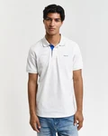Gant Poloshirt REGULAR CONTRAST PIQUE RUGGER Creme/Weiß/Hellblau/Beige/Blau/Grau