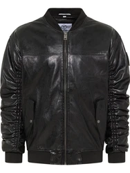 CARLO COLUCCI Lederjacke Desiato Braun/Hellblau/Schwarz/Beige/Grau