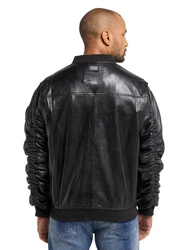 CARLO COLUCCI Lederjacke Desiato Braun/Hellblau/Schwarz/Beige/Grau