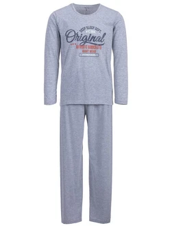 Henry Terre Schlafanzug Pyjama Set Langarm