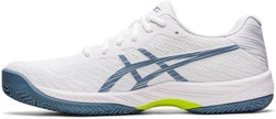 Asics GEL-GAME 9 CLAY/OC Hallenschuh weiß/stahlblau