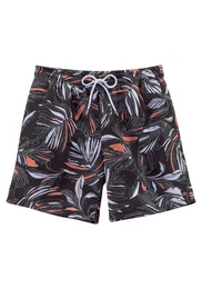 Badeshorts mit modischem Allover-Druck