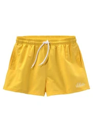 Badeshorts mit komplementrem Farbdesign