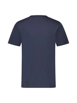 LERROS Rundhals T-Shirt mit Palmenprint Dunkelblau