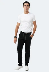Indicode Stoffhose Inboris Weiß/Schwarz/Creme
