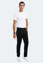 Indicode Stoffhose Inboris Weiß/Schwarz/Creme