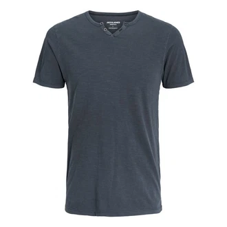 Jack & Jones T-Shirt Splitneck Tee navy