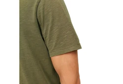 Jack & Jones T-Shirt 2er Pack mit Splitneck-Ausschnitt Dunkelgrün/Khaki
