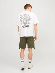 Jack & Jones Shorts JPSTCOLE JJTUCKER CARGO SHORT SN Dunkelgrün/Khaki/Grün