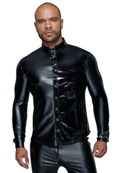 Noir Handmade Men Langarmhemd H064 schwarz