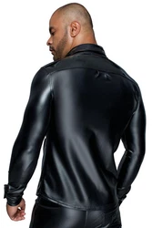 Noir Handmade Men Langarmhemd H064 schwarz