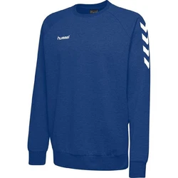 hummel Rundhalspullover Hellblau/Dunkelblau/Blau