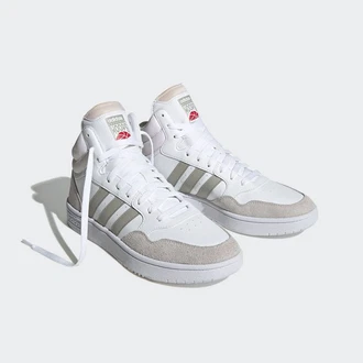adidas Sportswear HOOPS 3.0 MID Sneaker Hellgrau/Grau/Weiß/Silber