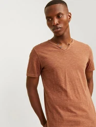Jack & Jones T-Shirt JJESPLIT NECK TEE SS NOOS (1-tlg) 