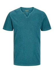 Jack & Jones T-Shirt JJESPLIT NECK TEE SS NOOS (1-tlg) 