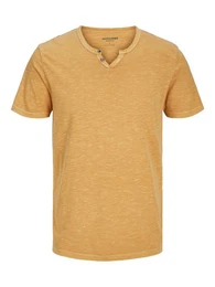T-Shirt JJESPLIT NECK TEE SS NOOS mit V-Ausschnitt