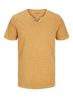 Jack & Jones T-Shirt JJESPLIT NECK TEE SS NOOS (1-tlg)