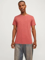 Jack & Jones T-Shirt JJESPLIT NECK TEE SS NOOS (1-tlg) 