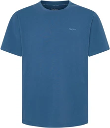 T-Shirt CONNOR mit gesticktem Logo auf der Brust