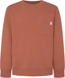 Pepe Jeans Sweatshirt MANS CREW mit Brusttasche Orange/Rot/Braun