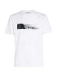 Calvin Klein T-Shirt BRUSH LOGO T-SHIRT Weiß/Creme/Schwarz