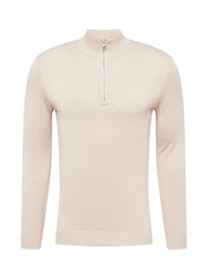 ONLY & SONS Strickpullover Wyler ONSWYLER LIFE REG 14 HALF ZIP KNIT NOOS Khaki/Beige/Braun