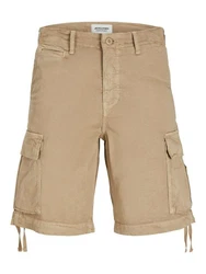 JACK & JONES Shorts 'Cole Tucker' Khaki/Braun/Beige