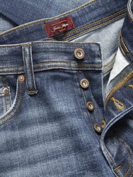 Jack & Jones Regular-fit Jeans JJErik (1-tlg) Blau/Grau/Hellblau