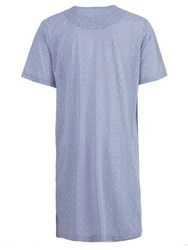 Lucky Nachthemd Kurzarm Blau/Grau/Hellblau/Lila/Fliederfarben