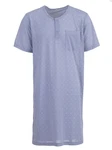 Lucky Nachthemd Kurzarm Blau/Grau/Hellblau/Lila/Fliederfarben