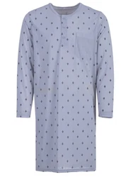 Lucky Nachthemd Langarm Fliederfarben/Lila/Blau/Grau