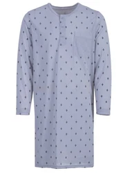 Lucky Nachthemd Langarm Fliederfarben/Lila/Blau/Grau
