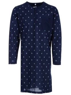 Lucky Nachthemd Langarm Dunkelblau/Blau Lucky Nachthemd Langarm Dunkelblau/Blau