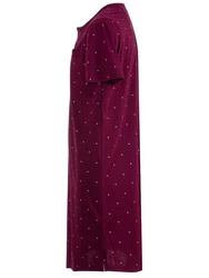 Henry Terre Nachthemd Kurzarm Bordeaux/Dunkelrot/Lila