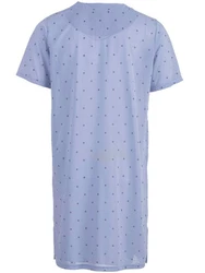 Lucky Nachthemd Kurzarm Fliederfarben/Hellblau/Blau/Lila