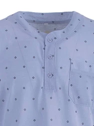 Lucky Nachthemd Kurzarm Fliederfarben/Hellblau/Blau/Lila